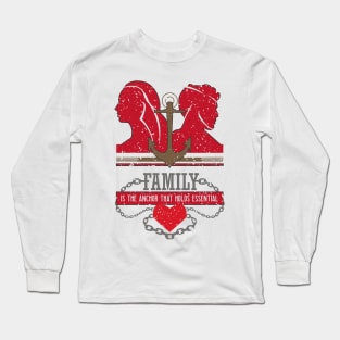 family is the anchor that holds essential White Shirt Long Sleeve T-Shirt